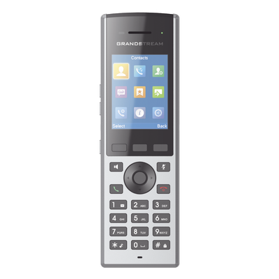 Teléfono IP DECT Inalámbrico / Alcance 400 m (1312.3 ft) / 10 Cuentas SIP / Pantalla LCD 2.4 Pulgadas / 40 Horas Conversación / Audio Full HD
