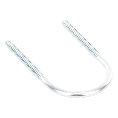 Abrazadera Tipo U / 1 1/4" / Acabado Electro Zinc / Sin Tuercas Ni Arandelas