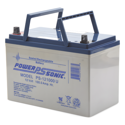 Batería de Respaldo AGM/VRLA / 12V 100Ah / Terminales U / Vida Útil 10-12 Años / Caja ABS Resistente