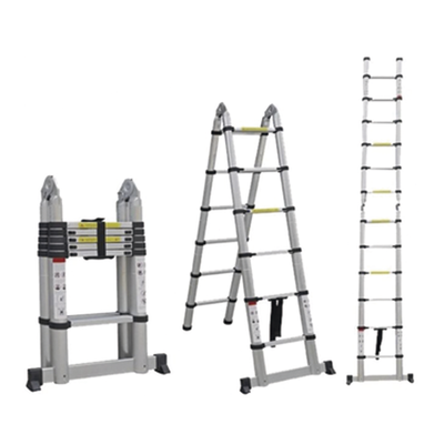 Escalera Telescópica / Aluminio / Tipo Tijera / 3.8 m (12.5 ft) / 150 kg / Plegable