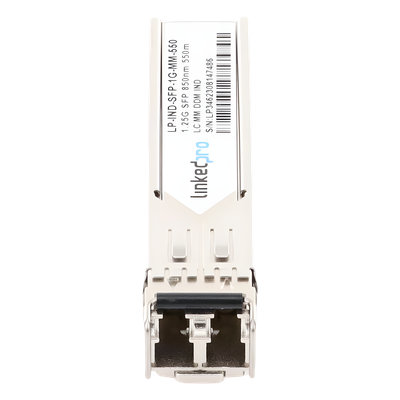 Transceptor Óptico Industrial SFP / Multimodo 850 nm / 1.25 Gbps / 1000BASE-SX / LC/UPC Dúplex / DDM / 550 m (1804.5 ft) / Clase 1 Láser