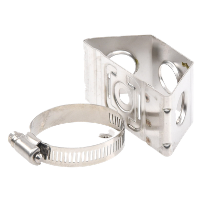 Adaptador de Sujetadores de Presión / Acero Inoxidable / Tubo 1 a 2 (25.4 a 50.8 mm) / Agujero Pasante 3/4' / Paquete 10 Piezas