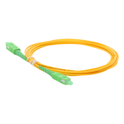 Jumper de Fibra Óptica / SC/APC-SC/APC / Monomodo OS2 / Simplex / 3 m (9.84 ft) / 2 mm