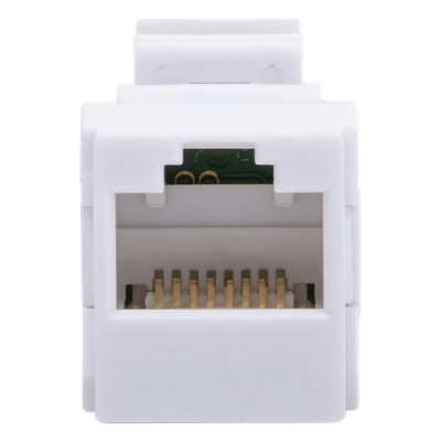 Acoplador UTP / Cat6A / RJ45 Hembra a Hembra / 10 Gbps / 500 MHz / Blanco