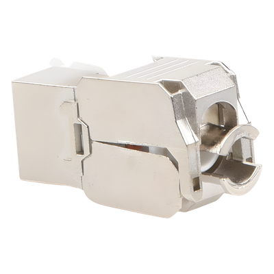 Módulo Jack Keystone / Cat6A / Blindado STP / Toolless / T568A/B / -40°C a 85°C / 24-26 AWG