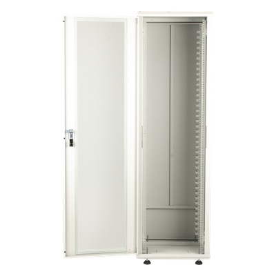 Gabinete Rack de Piso / 42 Unidades / 19 Pulgadas / Carga 1000 kg / Puerta Cristal Templado / Ventilación Superior
