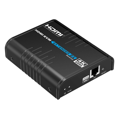 Receptor KVM HDMI / 4K 60 Hz / Extensión 120 m (393.7 ft) / 18 Gbps / IPColor Stream / USB HID / HDCP 2.2