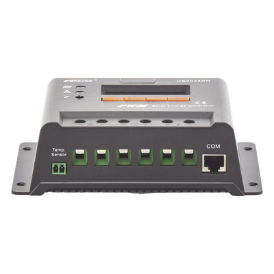 Controlador de Carga Solar PWM / 12/24V / 20A / Display LCD / RS485 Modbus / 32-bit MCU