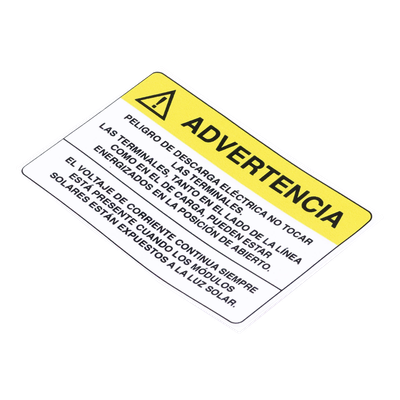 Etiqueta de Videovigilancia / Vinil Adhesivo Mate / 12 x 18 cm / Paquete 10 unidades / 4.7 x 7.1 pulgadas