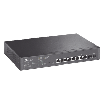 Switch PoE Administrable / 8 Puertos Gigabit PoE+ / 2 Puertos SFP / 150W / SDN / Montaje en Rack