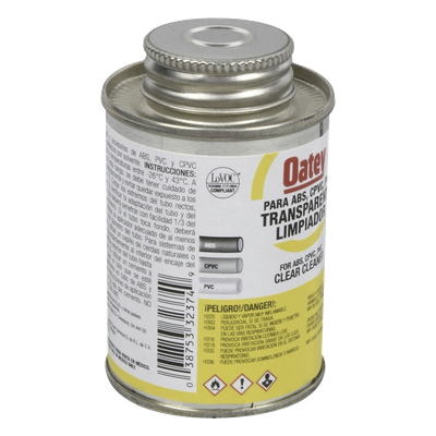 Limpiador de tubería / 946 ml (32 oz) / PVC, CPVC y ABS / Evaporación rápida / 4°C a 43°C