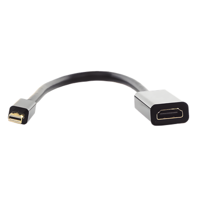 Convertidor Mini DisplayPort a HDMI / 4K@30Hz / Thunderbolt / Triple Blindaje Interno / Carcasa ABS / 25 cm (9.84 ft)