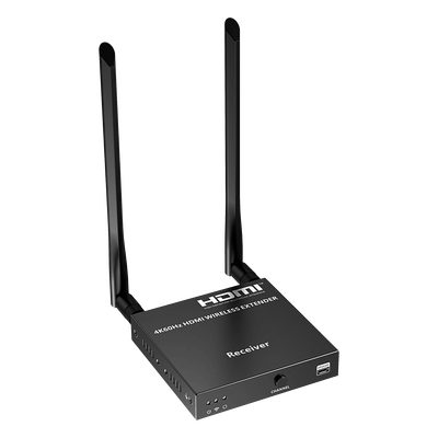 Receptor Inalámbrico HDMI / 4K@60Hz 4096x2160 / Tecnología ipcolor STREAM / Banda 5G 5.18-5.24 GHz / Alcance 50 m (164 ft) / 1 a 4 Conexiones Simultáneas