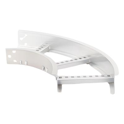Curva Horizontal de 90° / Perfil Z / Ancho 9" / Peralte 3 1/4" / Radio 8" / Aluminio / Interior y Exterior