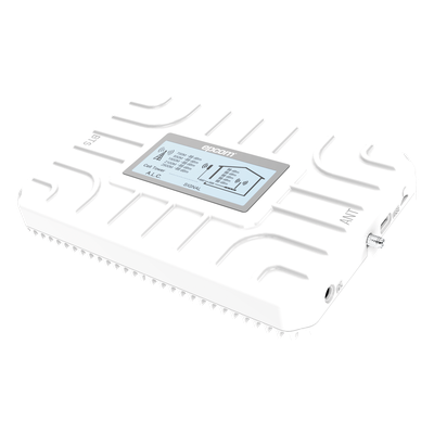Amplificador de Señal Celular / 5 Bandas Simultáneas / 700-2600 MHz / Cobertura 150 m² / 70 dB Ganancia / 20 dBm Potencia / Plug-and-Play