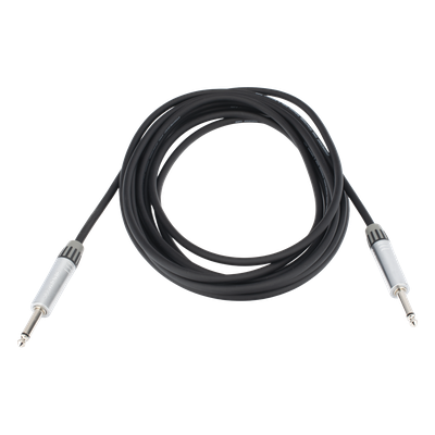 Cable de Audio / Plug 1/4 a Plug 1/4 Mono / Carcasa Cromada / 5 m (16.4 ft) / Triple Blindaje / Conductores OFC