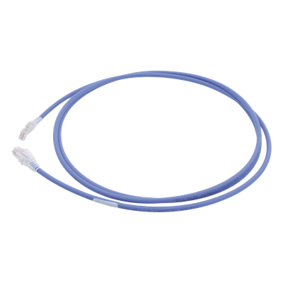 Patch Cord Cat6 UTP / 7 Pies (2.13 m) / CM/LS0H / 26 AWG / 250 MHz / Azul