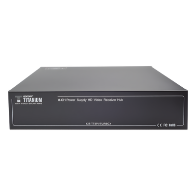 Transceptor Activo / 8 Canales / Video + PoC / UTP Cat 5e/6 / 150 m (492.1 ft) en 4K / 200 m (656.2 ft) en 5 MP / 36 Vcc a 12 Vcc / Rack 19"