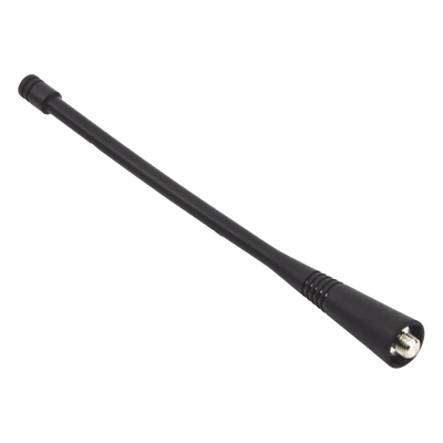 Antena Helicoidal UHF / 400-470 MHz / 50 Ohmios / Omnidireccional / Conector Rosca Monopolo / 170 mm (6.7 in)