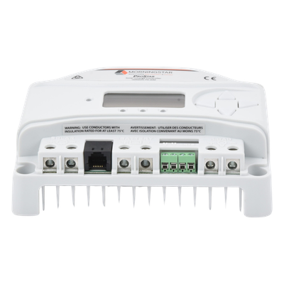 Controlador de carga solar / 12-24 Vcc / 30 A / 98.4 ft entrada solar máxima / LCD 128x64
