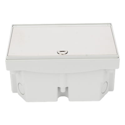 Caja de Suelo Estanca / IP66 / Interior y Exterior / Sistema de Drenaje / Cierre de Seguridad / Alta Resistencia