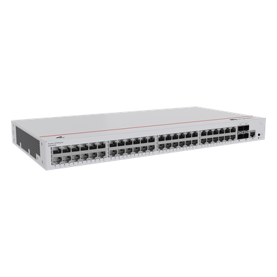 Switch Administrable Capa 2 / 48 Puertos Gigabit / 4 Uplink 10GE SFP+ / 176 Gbps / 131 Mpps / Gestión en Nube Gratuita