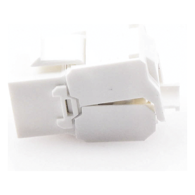 Módulo Jack Keystone / Cat5e / Toolless / Terminación 180° / UTP / 1 Puerto / Blanco