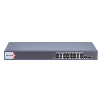 Switch PoE+ Monitoreable / 16 Puertos Gigabit / 1 Puerto Uplink Gigabit / 1 Puerto SFP / Alcance Extendido 300 m (984.3 ft) / 130 W / Gestión en Nube