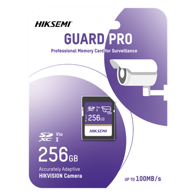 Tarjeta SD / 256 GB / 100 MB/s Lectura / 90 MB/s Escritura / Clase 10 U3 V30 / 3D TLC NAND / Videovigilancia 24/7