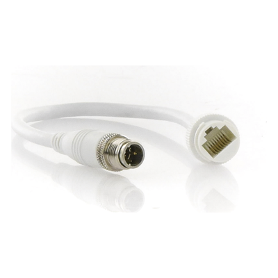 Cable Adaptador M12 a RJ45 / Conector Industrial / Para Sistemas Móviles / Red Ethernet