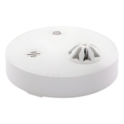 Detector de Temperatura Inalámbrico / Alerta a 57°C / Buzzer 85 dB / Cifrado AES-128 / Autónomo / Interior