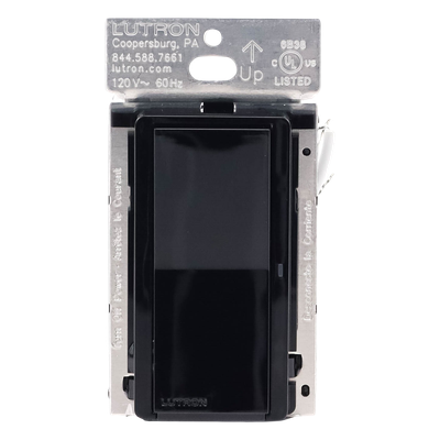 Interruptor Inteligente de Pared / On/Off No Regulable / 120 V / 5 A LED / 600 W Incandescente / 3 A Ventiladores / Control Pico y Smart Hub / Negro