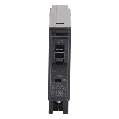 Interruptor Termomagnético Enchufable / 1 Polo / 30 A / 230/400 VAC / Capacidad de Interrupción 6 kA / IEC 60898-1