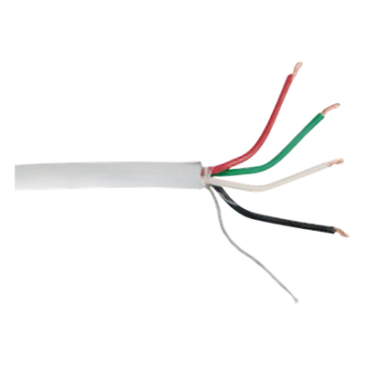 Cable para Alarma / 4x18 AWG / Blindado / Riser UL 1666 / 305 m (1000 ft) / Gris