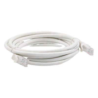 Cable de Parcheo UTP Cat6 / 3.0 m (9.84 ft) / 1 Gbps / RJ45 / Blanco