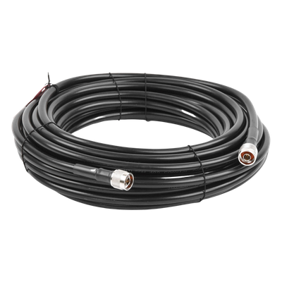 Jumper Coaxial / 50 Ohm / 15.24 m (50 pies) / N Macho / Blindaje >90 dB / Wilson-400