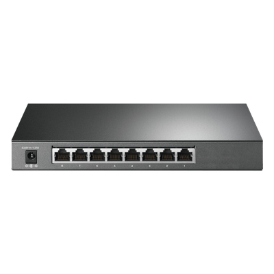 Switch Gestionado / 8 Puertos Gigabit / 4 Puertos PoE+ 30 W / Presupuesto PoE 62 W / Gestión Cloud / L3 Static Routing / Sin Ventilador / Carcasa Metálica