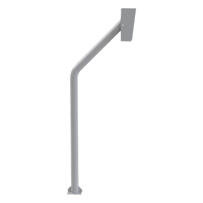 Base Tubular para Lectora RFID / Acero Calibre 14-16-18 / 1206 mm (3.96 ft) de Alto / 3.3 kg / Pintura Electrostática Gris Mate / Anclaje Barrenancla Incluido