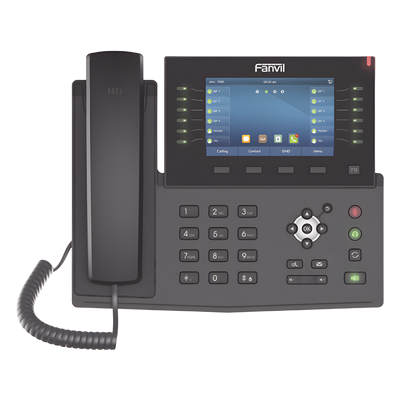 Teléfono IP Empresarial / 20 Líneas SIP / Pantalla Táctil 5' / 60 Teclas DSS / Bluetooth / PoE 802.3af / Dual Gigabit / Video H.264