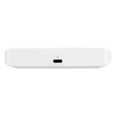 Switch Administrable Compacto / 5 Puertos Gigabit RJ45 / PoE 802.3af/at Entrada / USB-C o PoE / 4.22 x 2.76 x 0.83 pulgadas