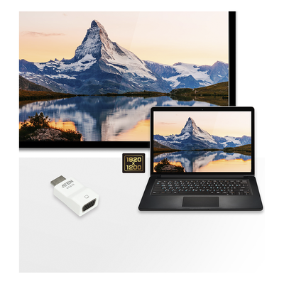 Adaptador de HDMI a VGA / 1920x1200 / Plug-and-Play / Sin Alimentación Externa