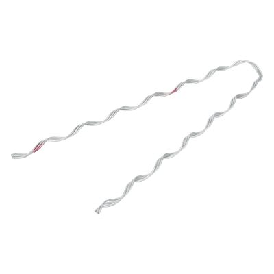 Remate Preformado para Fibra Óptica / Acero Galvanizado / Diámetro 5.5 - 6.5 mm / Span 80 m (262.5 ft) / Longitud 300 mm / Identificador Rojo