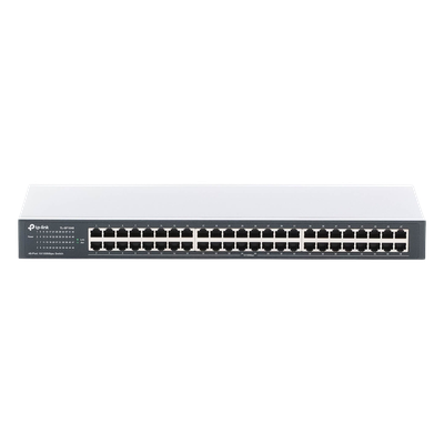 Switch no administrable / 48 puertos 10/100 Mbps / 96 Gbps capacidad de conmutación / 71.4 Mpps throughput / Rack 19" (48.26 cm)