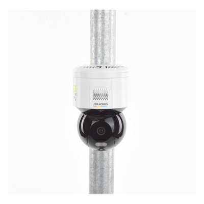 Cámara Domo PT IP / 4 Megapixel / Imagen Color 24/7 / Luz Blanca 30 m (98.4 ft) / Lente 4 mm / Audio Bidireccional / IP66 / PoE+