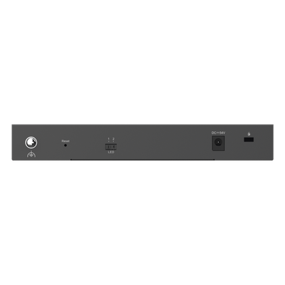Switch Administrable / 8 Puertos PoE+ / 130 W / 2 Uplinks Gigabit / 20 Gb/s / Sin Ventilador