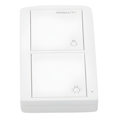 Control Remoto Inalámbrico / 2 Botones On/Off / RF 431-437 MHz / Alcance 18 m (59.1 ft) / Batería 10 Años / Sin Cableado