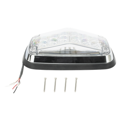 Luz de Advertencia LED / 6 LEDs Ultra Brillantes / 11 Patrones de Destello / IP67 / 12-30 VCC / Certificación SAE y ECE