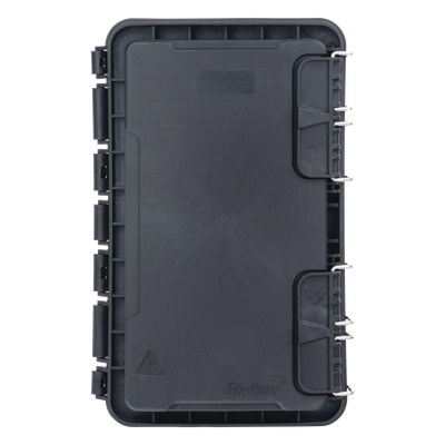Caja de Distribución de Fibra Óptica / 96 Empalmes / IP65 Exterior / 4 Charolas / Polipropileno + Fibra de Vidrio UV / 2 Entradas 8-20mm y 5-16mm