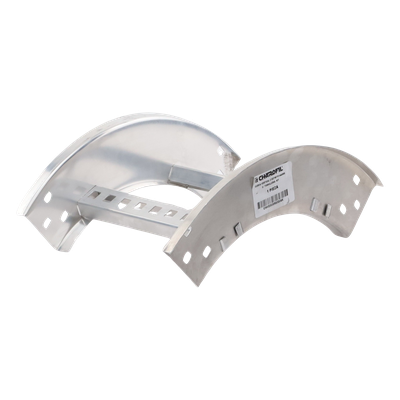 Curva Vertical Exterior / Perfil Z / Peralte 3 1/4" / Ancho 9" / Radio 8" / Aluminio / NEMA VE1-VE2