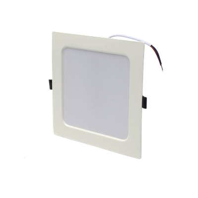Spot LED Empotrable Cuadrado / 15 W / 1200 lúmenes / Luz Fría 6000 K / Ángulo 120° / IP20 / 17.5 x 17.5 cm (6.9 x 6.9 in)